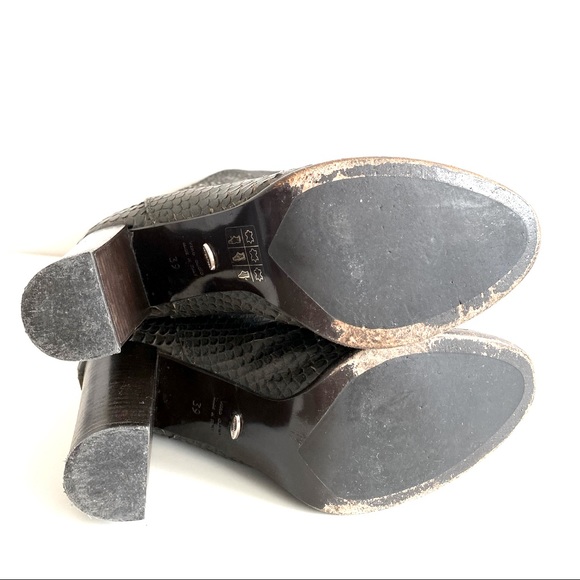 SERGIO ROSSI PYTHON BOOTS